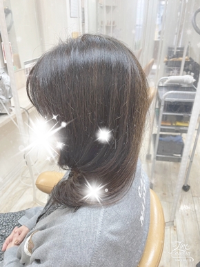 ヘナカラーとオゾントリートメントをさせて頂きました