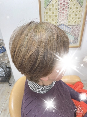 ヘナカラーとカット✂️をさせて頂きました